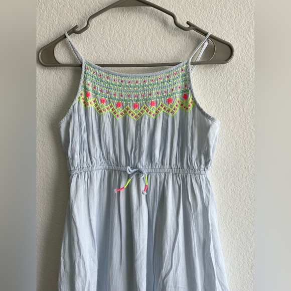 Cat & Jack Girls Dress with Pastel Embroidery on Top in size L - Picture 6 of 7